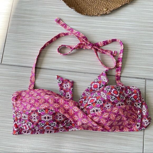 Polo Ralph Lauren Tile Bandeau Bikini Swim Top - Picture 1 of 5